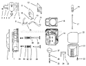 Head/valve/breather Diagram and Parts List for 72102 6900001-6999999 - 1996 Toro Lawn Tractor