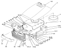 Hood And Grill Diagram and Parts List for 72102 6900001-6999999 - 1996 Toro Lawn Tractor