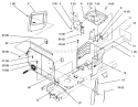 Hoodstand And Firewall Diagram and Parts List for 72102 6900001-6999999 - 1996 Toro Lawn Tractor