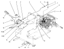 Hydro Control Diagram and Parts List for 72102 6900001-6999999 - 1996 Toro Lawn Tractor