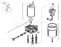 Pump Assembly Diagram and Parts List for 72102 6900001-6999999 - 1996 Toro Lawn Tractor