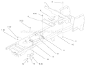Frame Diagram and Parts List for 72102 7900001-7999999 - 1997 Toro Lawn Tractor