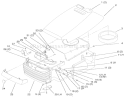 Hood and Grill Diagram and Parts List for 72102 7900001-7999999 - 1997 Toro Lawn Tractor
