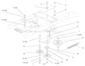 Hydro Drive Components Diagram and Parts List for 72102 7900001-7999999 - 1997 Toro Lawn Tractor