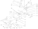 Power Lift Diagram and Parts List for 72102 7900001-7999999 - 1997 Toro Lawn Tractor