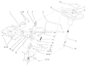 Steering Wheel and Tilt Diagram and Parts List for 72102 7900001-7999999 - 1997 Toro Lawn Tractor