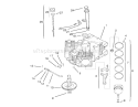 Crankcase Diagram and Parts List for 72102 8900001-8900399 - 1998 Toro Lawn Tractor