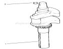 Crankshaft Diagram and Parts List for 72102 8900001-8900399 - 1998 Toro Lawn Tractor