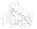 Engine Controls Diagram and Parts List for 72102 8900001-8900399 - 1998 Toro Lawn Tractor