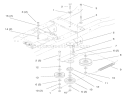 Hydro Drive Components Diagram and Parts List for 72102 8900001-8900399 - 1998 Toro Lawn Tractor