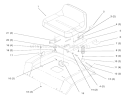 Seat Diagram and Parts List for 72102 8900001-8900399 - 1998 Toro Lawn Tractor