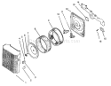 Air Intake/filtration Diagram and Parts List for 72083 4900001-4999999 - 1994 Toro Lawn Tractor