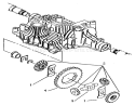 Differential Gear Diagram and Parts List for 72083 4900001-4999999 - 1994 Toro Lawn Tractor