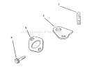 Exhaust Diagram and Parts List for 72083 4900001-4999999 - 1994 Toro Lawn Tractor