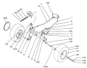 Front Axle Diagram and Parts List for 72083 4900001-4999999 - 1994 Toro Lawn Tractor