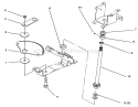 Lower Steering Diagram and Parts List for 72083 4900001-4999999 - 1994 Toro Lawn Tractor