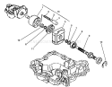 Motor Shaft Diagram and Parts List for 72083 4900001-4999999 - 1994 Toro Lawn Tractor