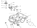 Oil Pan/lubrication Diagram and Parts List for 72083 4900001-4999999 - 1994 Toro Lawn Tractor