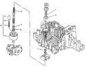 Pump Shaft Diagram and Parts List for 72083 4900001-4999999 - 1994 Toro Lawn Tractor