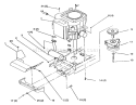 Twin Cylinder Engine, Muffler, And P.t.o. Diagram and Parts List for 72083 4900001-4999999 - 1994 Toro Lawn Tractor