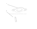 Exhaust (kohler Engine Cv16s-Ps61514) Diagram and Parts List for 72062 5900001-5900227 - 1995 Toro Lawn Tractor