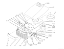 Hood And Grill Diagram and Parts List for 72062 5900001-5900227 - 1995 Toro Lawn Tractor
