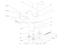 Hydro Drive Components Diagram and Parts List for 72062 5900001-5900227 - 1995 Toro Lawn Tractor