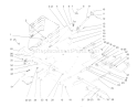 Lift Lever And Height Of Cut Diagram and Parts List for 72062 5900001-5900227 - 1995 Toro Lawn Tractor
