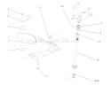 Lower Steering Diagram and Parts List for 72062 5900001-5900227 - 1995 Toro Lawn Tractor