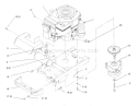 Single Cylinder Engine, Muffler, And P.t.o. Diagram and Parts List for 72062 5900001-5900227 - 1995 Toro Lawn Tractor
