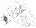 Air Intake/filtration Diagram and Parts List for 72085 6900001-6999999 - 1996 Toro Lawn Tractor