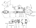 Starting System Diagram and Parts List for 72085 6900001-6999999 - 1996 Toro Lawn Tractor