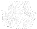 Lift Lever And Height Of Cut Diagram and Parts List for 72085 7900001-7999999 - 1997 Toro Lawn Tractor