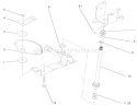 Lower Steering Diagram and Parts List for 72085 7900001-7999999 - 1997 Toro Lawn Tractor