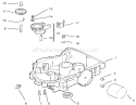 Oil Pan / Lubrication Diagram and Parts List for 72085 7900001-7999999 - 1997 Toro Lawn Tractor