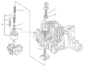 Pump Shaft Diagram and Parts List for 72085 7900001-7999999 - 1997 Toro Lawn Tractor