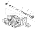Axle Shaft Diagram and Parts List for 72085 8900400-8999999 - 1998 Toro Lawn Tractor