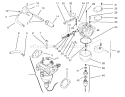 Fuel System Diagram and Parts List for 72085 8900400-8999999 - 1998 Toro Lawn Tractor