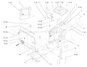 Hoodstand And Firewall Diagram and Parts List for 72085 8900400-8999999 - 1998 Toro Lawn Tractor