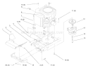 Twin Cylinder Engine, Muffler, And P.t.o. Diagram and Parts List for 72085 8900400-8999999 - 1998 Toro Lawn Tractor