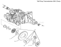 Differential Gear Diagram and Parts List for 72086 9900001-9999999 - 1999 Toro Lawn Tractor