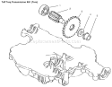 Final Pinion Diagram and Parts List for 72086 9900001-9999999 - 1999 Toro Lawn Tractor