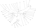 Front Axle Assembly Diagram and Parts List for 72086 9900001-9999999 - 1999 Toro Lawn Tractor
