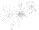 Hydro Controls Assembly Diagram and Parts List for 72086 9900001-9999999 - 1999 Toro Lawn Tractor