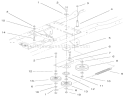 Hydro Drive Components Assembly Diagram and Parts List for 72086 9900001-9999999 - 1999 Toro Lawn Tractor