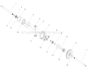 Differential Gear Assembly Diagram and Parts List for 72087 200000001-200999999 - 2000 Toro Lawn Tractor