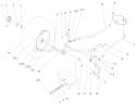 Front Axle Assembly Diagram and Parts List for 72087 200000001-200999999 - 2000 Toro Lawn Tractor