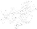 Hydro Controls Assembly Diagram and Parts List for 72087 200000001-200999999 - 2000 Toro Lawn Tractor