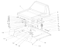 Seat Assembly Diagram and Parts List for 72087 200000001-200999999 - 2000 Toro Lawn Tractor