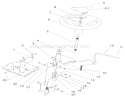 Steering Wheel & Tilt Assembly Diagram and Parts List for 72087 200000001-200999999 - 2000 Toro Lawn Tractor